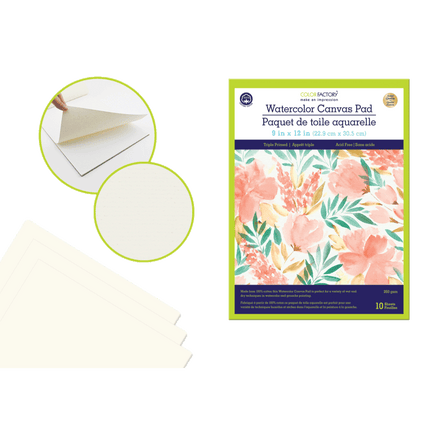 Watercolour Canvas Pads for sale at RQC Supply Canada located at the craft store in Woodstock, Ontario
